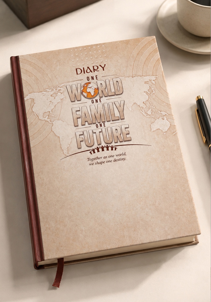 V-691 One World One Family One Future Theme Diary